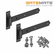 Straight Hook and Band Gate Hinges Gatemate 10 - 36 Inch Various Finishes