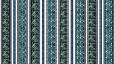 QT Endless Blues by Morris Creative Group 30042 Q Teal  Stripe Cotton