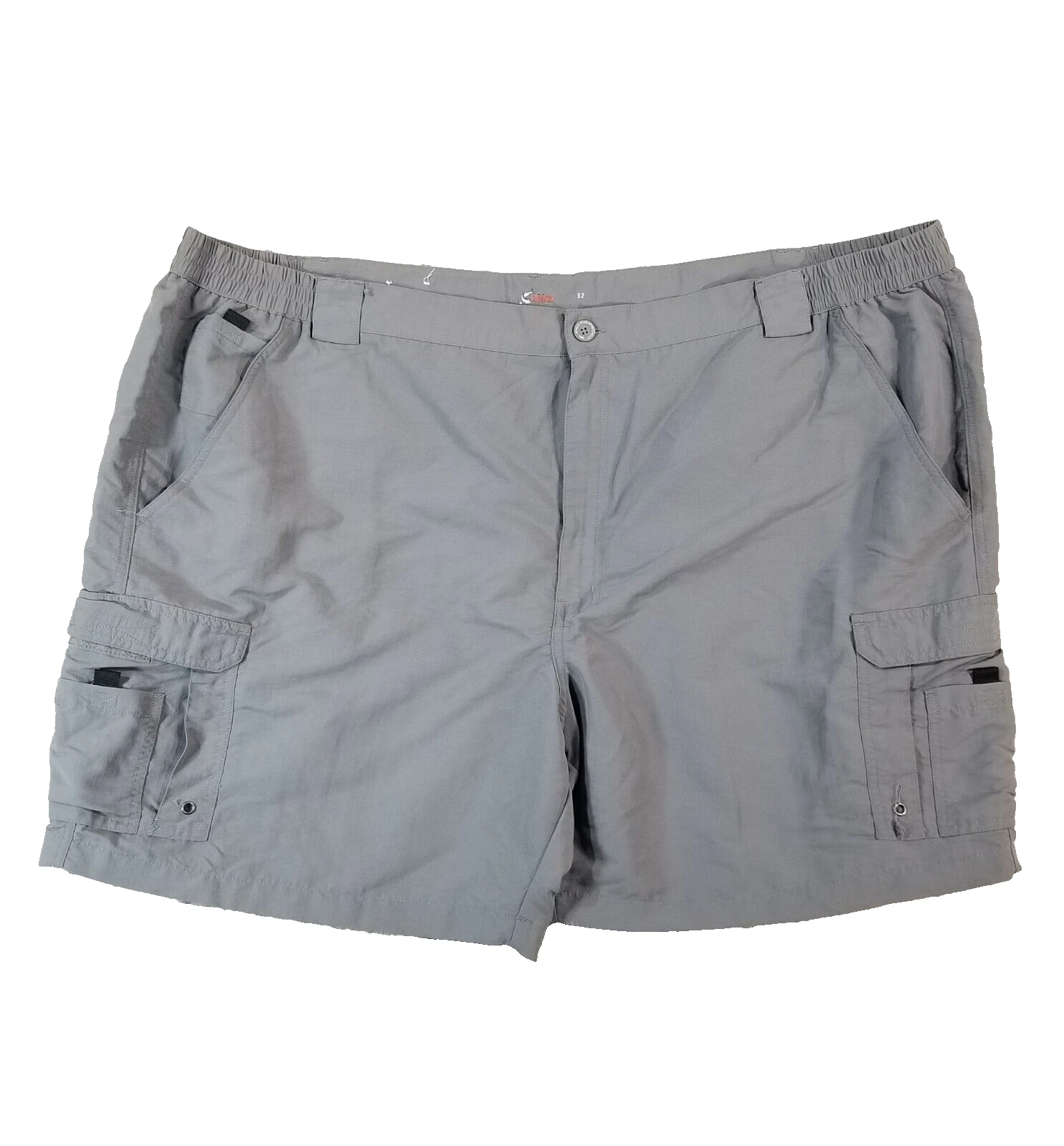 World Wide Sportsman cargo shorts men's 52x 7.5 gray nylon Outdoor fishing