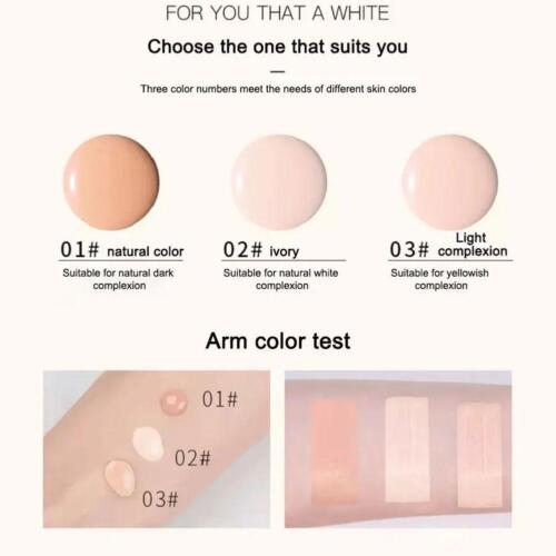 BB Cream Brighten Base Whitening Waterproof Moisturizing Foundation✨ Liquid L5A2 - Imagen 5 de 13