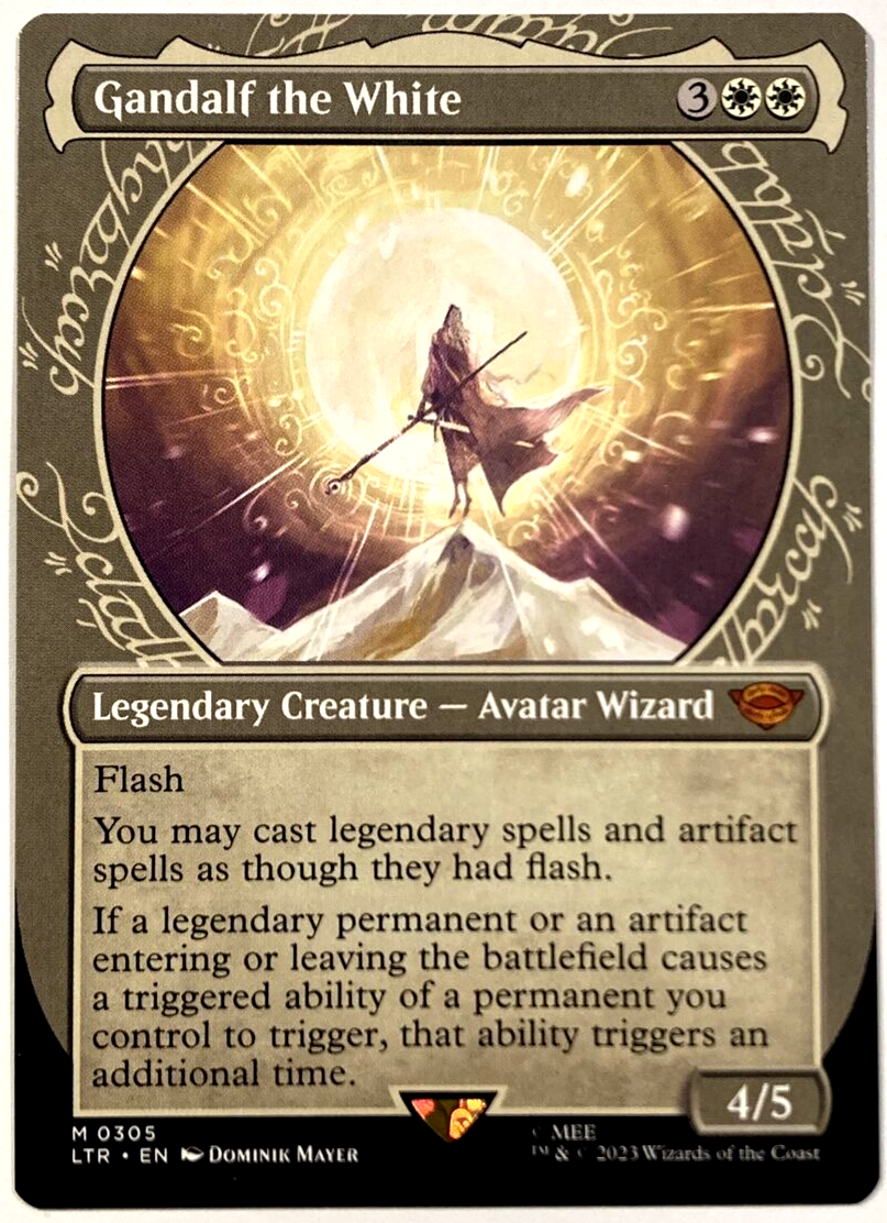 MTG Gandalf the White *SHOWCASE* The Lord of the Rings 0305 Pack