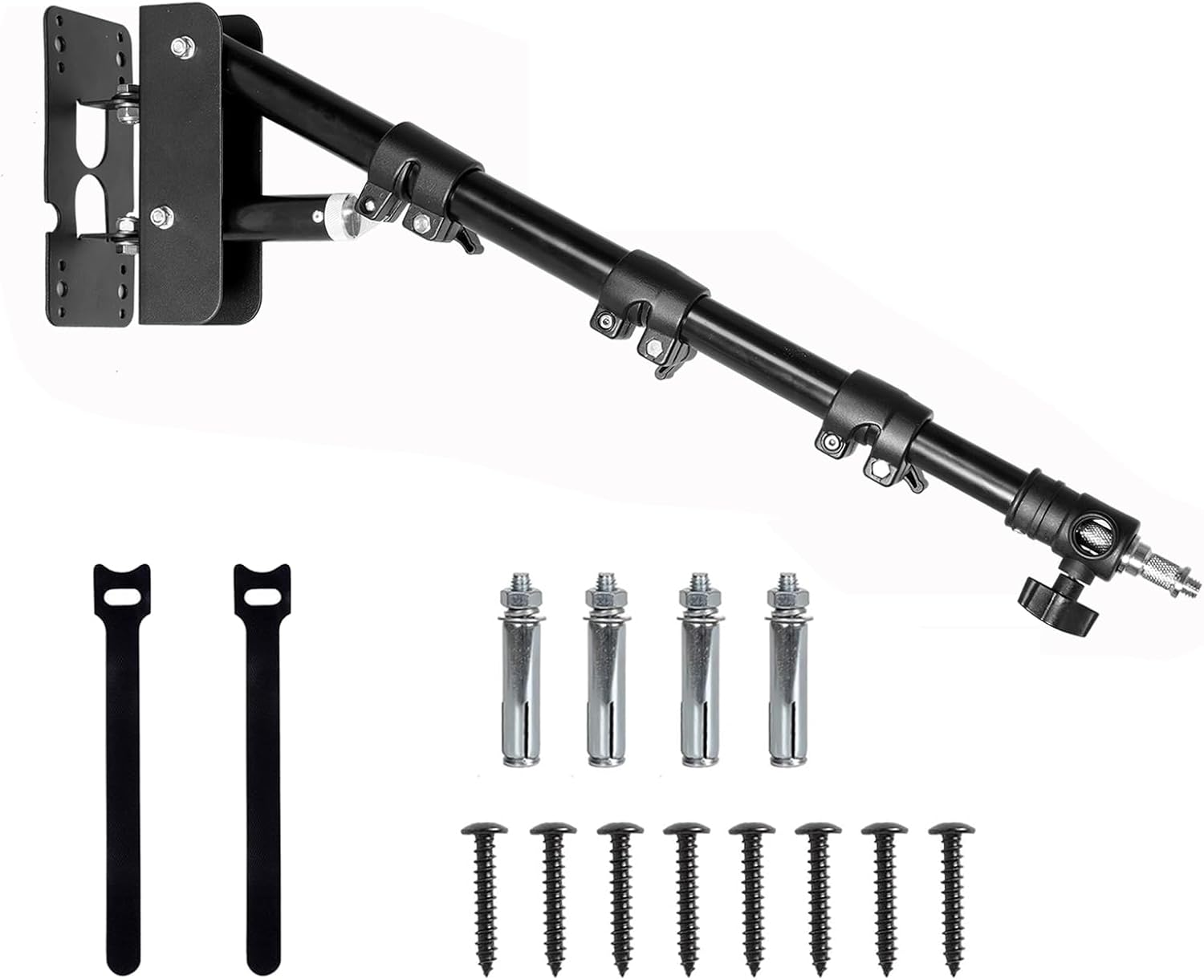 Ring Light Wall Mount Triangle Boom Arm 3.6Ft/110Cm Adjustable Camera Mount for-image