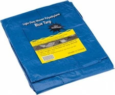 PRO SOURCE Light Duty Blue Polyethylene Tarp: UV Resistant, 12' x 10' x 5 mil