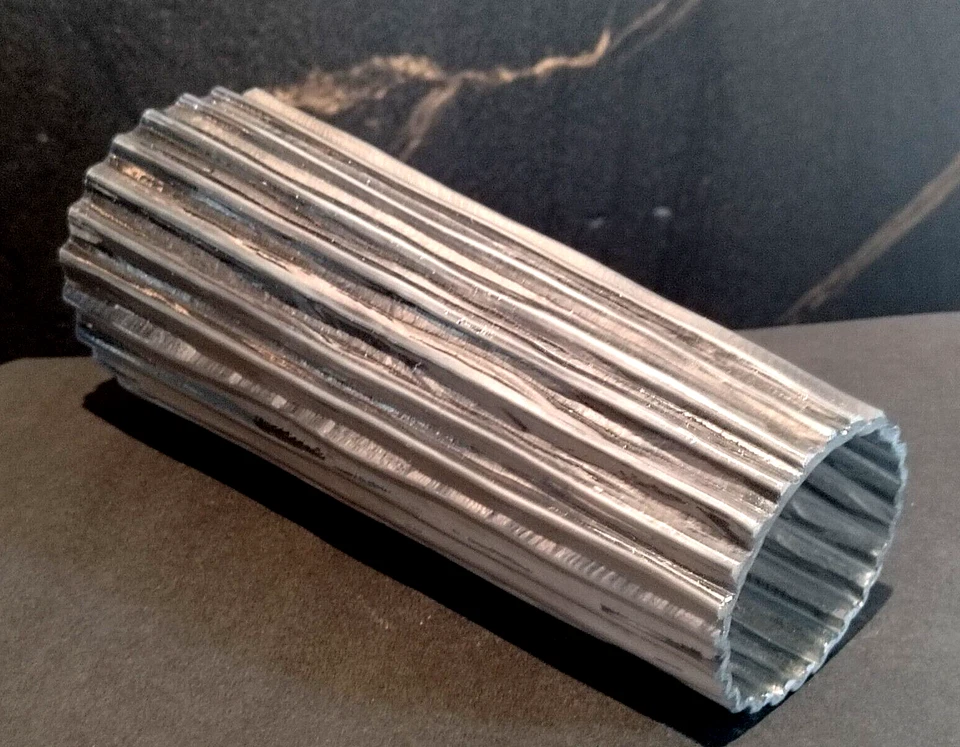 PARALUME FORMA CONICA, H 190 mm, COLORE ARGENTO, By VETRERIA RESANESE - Immagine 3 di 4