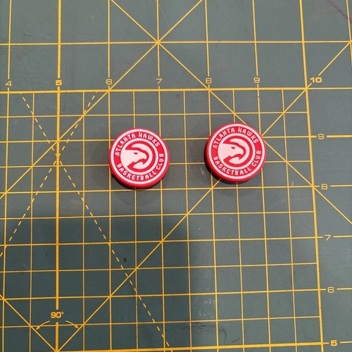 Atlanta Hawks Basketball Team Charm For Crocs Shoe Charms - 2 Pieces