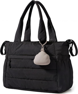BAGSMART Puffy Diaper Bag Tote Maternity Hospital Bag for Labor Pacifier Case