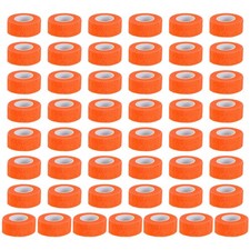 Self Adhesive Bandage Wrap 177" x 1", 50 Pcs Wrap Tape, Bright Orange