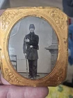 Civil War Tintype Photo GAR Medal 8th Vermont Volunteers Books Bible Discharge