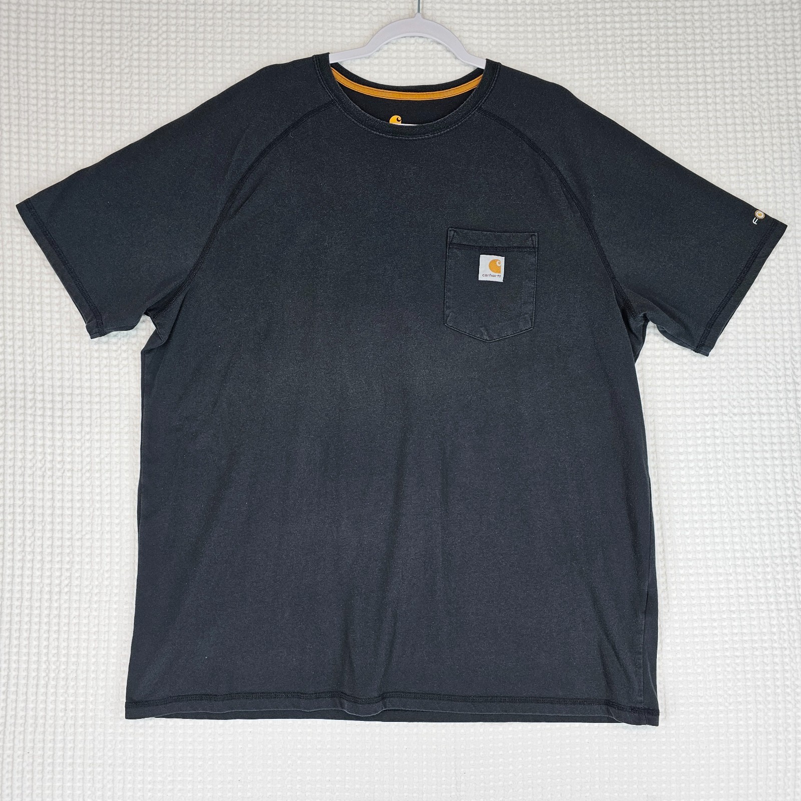 MENS 2X Carhartt Short Sleeve Force Relaxed Fit Grey T-Shirt Pocket