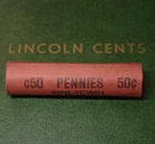 Red Sparco Wheat Cent Roll 1920-D/1929-S Ends Lincoln Pennies Wheatback