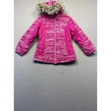 Free Country Jacket Polyester Pink Space Dye Medium 10/12 Girl