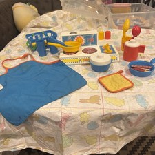 Vintage Fisher Price 1992 Magic Burner Stove Kitchen Complete Set  More 