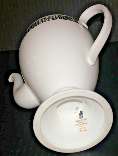 Wedgwood Bone China Asia Set 1 Cafetera Azúcar Crema 4 Tazas Platillos 4 Postres - Imagen 22 de 23