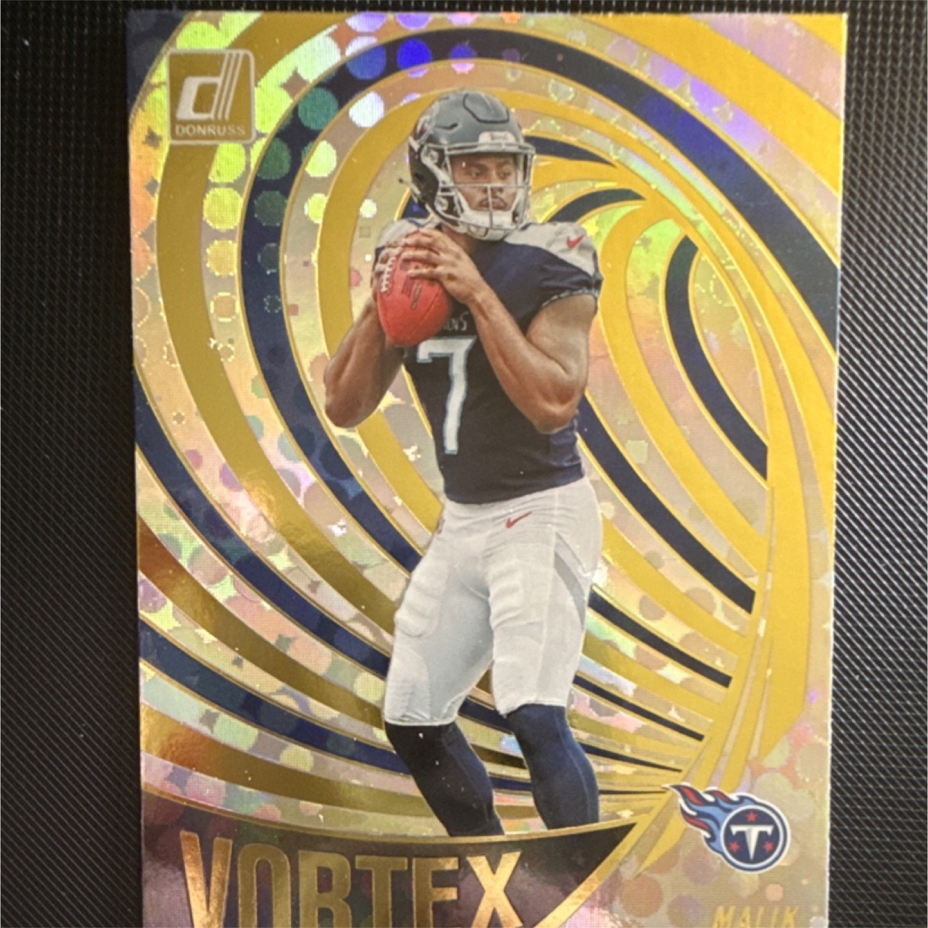 2022 Panini Donruss MALIK WILLIS Vortex Insert #VTX-25 Tennessee Titans NFL