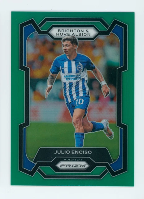 2023-24 Julio Enciso Panini Prizm Green Brighton & Hove Albion Soccer Card 4/5