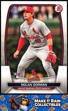 Nolan Gorman 2023 Bowman #6 St. Louis Cardinals Rookie RC