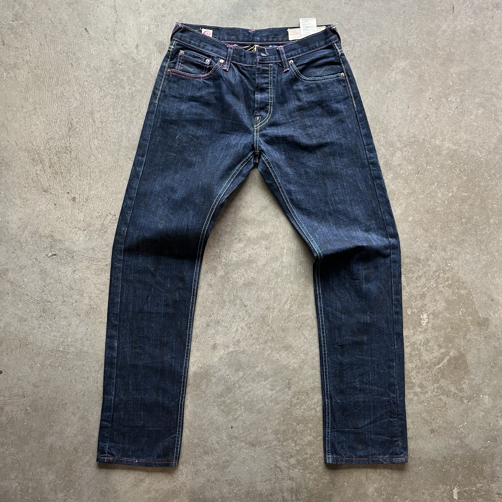 Rare Rainbow Seagull All Over Monogram Evisu Jeans 32x34 Pristine Condition image 3