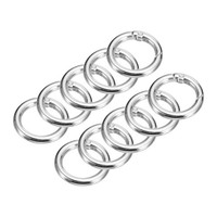 "Runde O-Ringe Mit Feder, 10 StüCk, 1,02\" Od Schnappschnallen-Clips, Silberfarben"