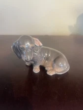 Royal Copenhagen Dachshund Dog Figurine by Dahl Jensen Vintage Excellent Cond