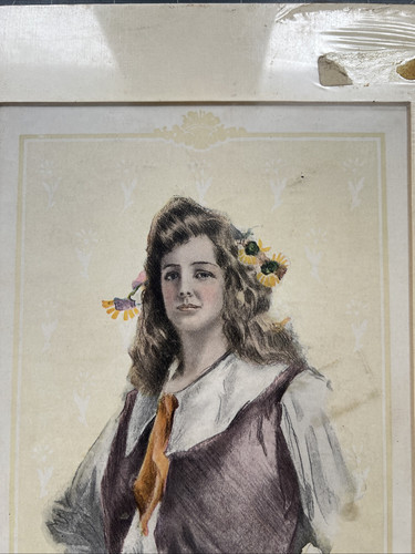 Antique Edwardian Womens Clothing Fashion Art Color Print 9x12 Matted - Picture 3 of 6