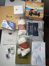 Overstock Liquidation Item Box Jeep Ducks, Premium Socks, Camera, Books