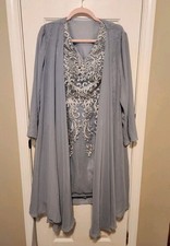 JJ's House Dress Dusty Blue 12 New With Tags