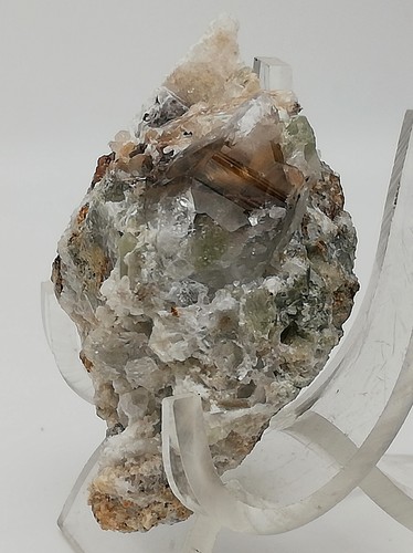 335 CARATI BROOKITE NATURALE INCLUSIONE CRISTALLO DI QUARZO PAKISTAN, (AO-10), - Foto 8 di 13