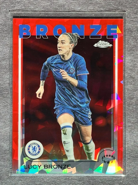 2024-25 Topps Chrome Sapphire Lucy Bronze Red /5 UEFA Women's Champions League