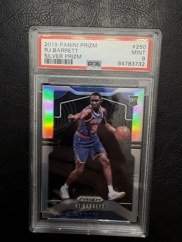 R.J. Barrett 2019 Prizm Silver Prizm Rookie No. 250 PSA 9 