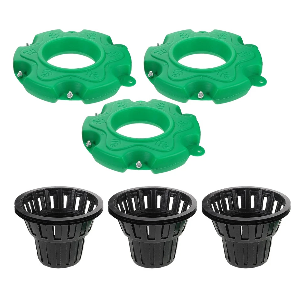 6 Stück Wasserteich Pflanzkübel schwimmende Insel Pflanzgefäß für Teiche schwimmfähig - Bild 3 von 4