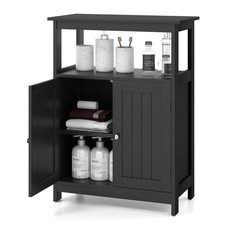 Bathroom Storage Cabinet, Freestanding Floor Organizer 1 Adjustable Shelf