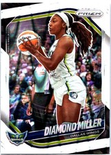 2025 Panini Prizm WNBA #27 Diamond Miller White Seismic Prizms