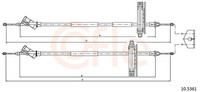 Cofle Bremsseil Seilzug Feststellbremse 92.10.5361 FüR Ford Focus 1 Daw Dbw Dnw