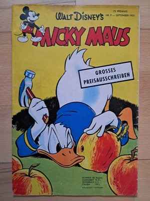 Walt Disney's Mickey Mouse No. 9 from September 1955 - ORIGINAL Comic Book