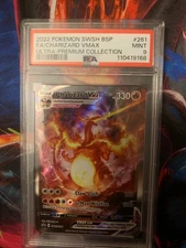 Pokémon 2022 BSP FA Charizard VMAX Ultra-Premium Collection SWSH261 PSA Mint 9
