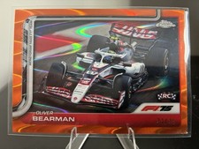 2025 Topps Chrome F1 75th Oliver Bearman RC Rookie Orange Refractor /25
