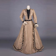 1890s Day Dress Historical Victorian Renaissance Royal Court Princess Ball Gown