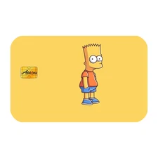 Bart Simpsons Custom Vinyl Credit Card Sticker by CC Wraps