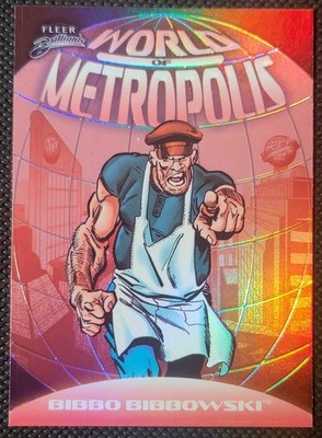 2025 Fleer Superman World of Metropolis Bibbo Bibbowski Red Kryptonian! #WM-5