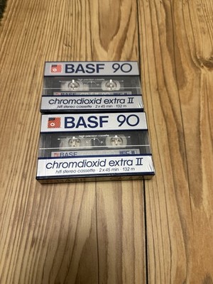 2st.BASF CHROMDIOXID EXTRA II 90 TYPE II BLANK CASSETTE TAPE (1) (SEALED)