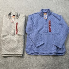 NWT Eddie Bauer Women's Long Sleeve Quilted Half Zip Pullover SELECT SIZE/COLOR