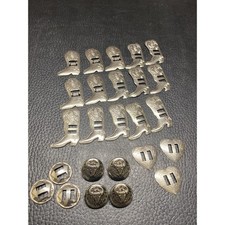 30pc Leather Making Conchos Boots, Bull, Heart