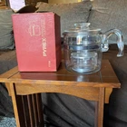 Vintage Pyrex Ware 6 Cup Range Top Perculator 7756 No Stem