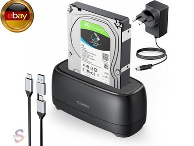 3,5'' 2,5'' Festplattengehäuse USB 3.2 Gen1 1-Bay Festplatten Docking Station 