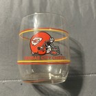 Kansas City Chiefs NFL Vintage 3-3/4” Drinking Glass Stemless Whiskey Tumbler.