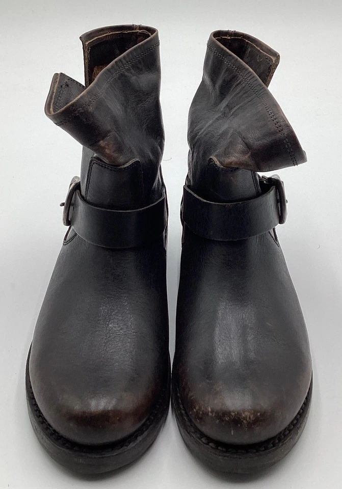 Botas cortas de cuero para mujer Frye Veronica negras talla 7 M Foto 4 de 4