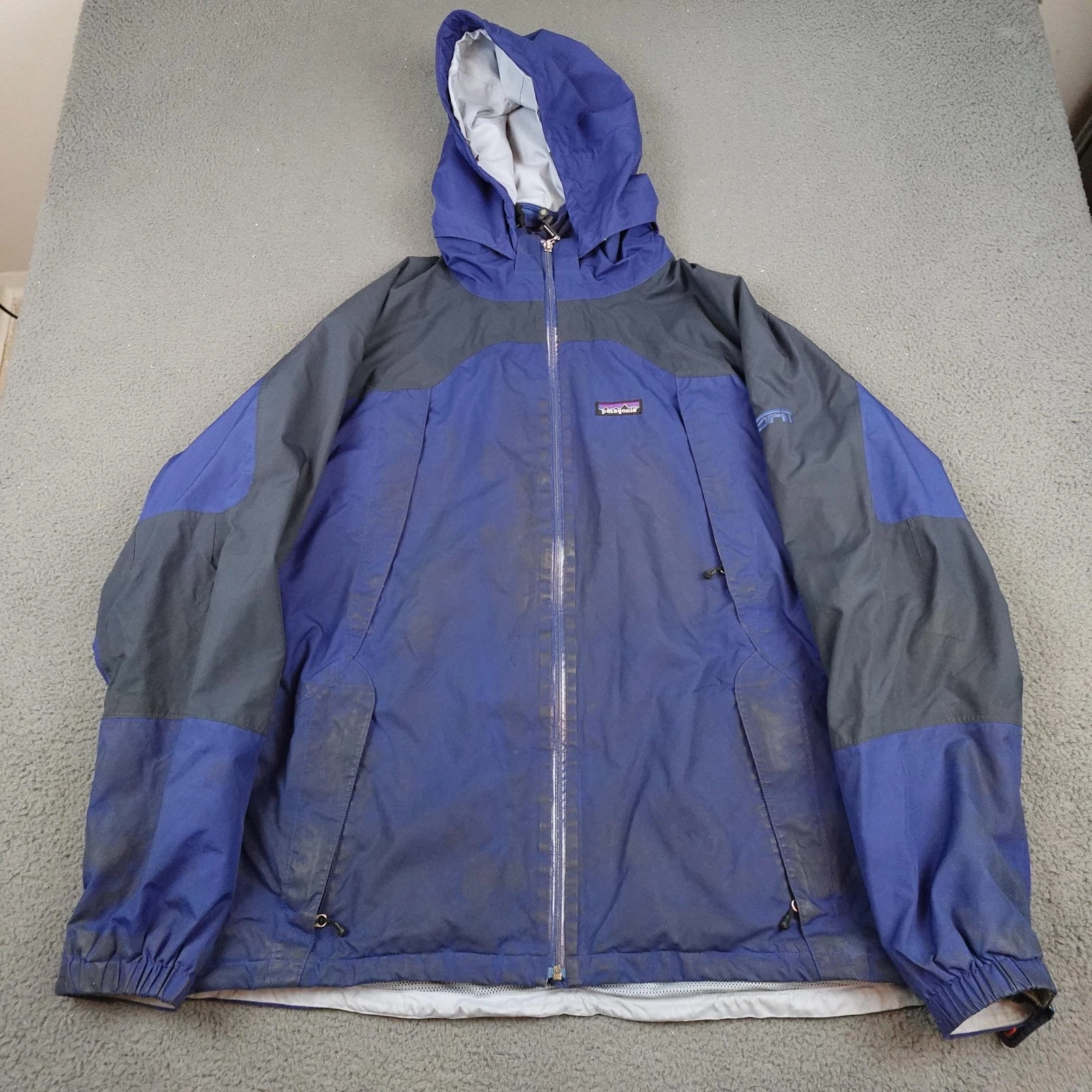 Vintage Patagonia Storm Jacket Mens XL Blue Gray Hooded Full Zip
Opens in a new window or tab