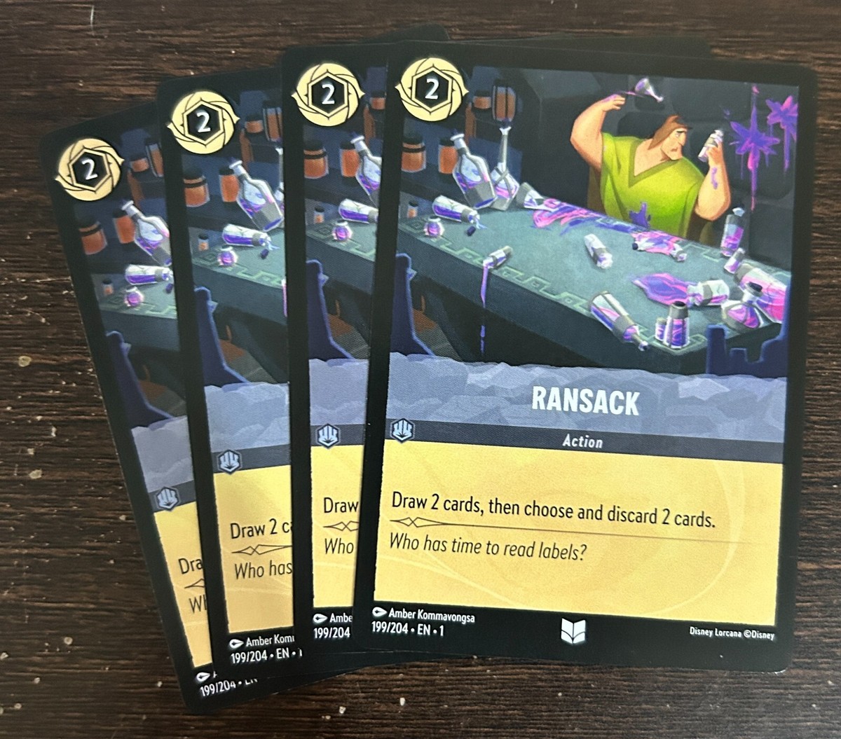 Disney Lorcana TCG: RANSACK x4 cards | The First Chapter Uncommon