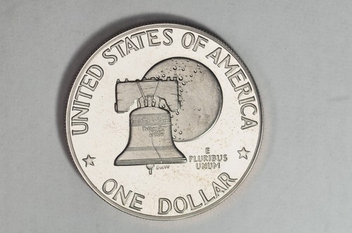 1976 S $1 Type 2 Copper-Nickel CLAD Proof Eisenhower Dollar - Picture 2 of 3