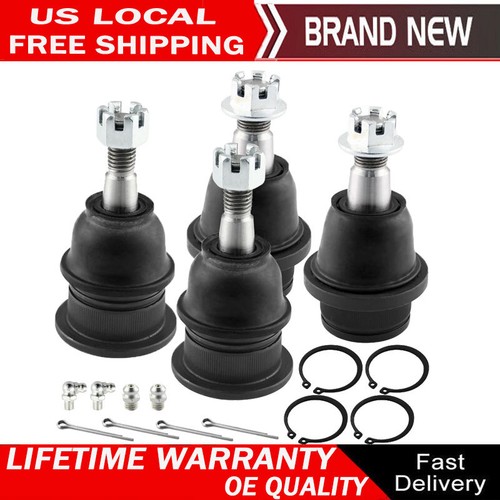 4pc Front Upper and Lower Ball Joints for Chevy Tahoe GMC Sierra Savana 1500 - Picture 1 of 10